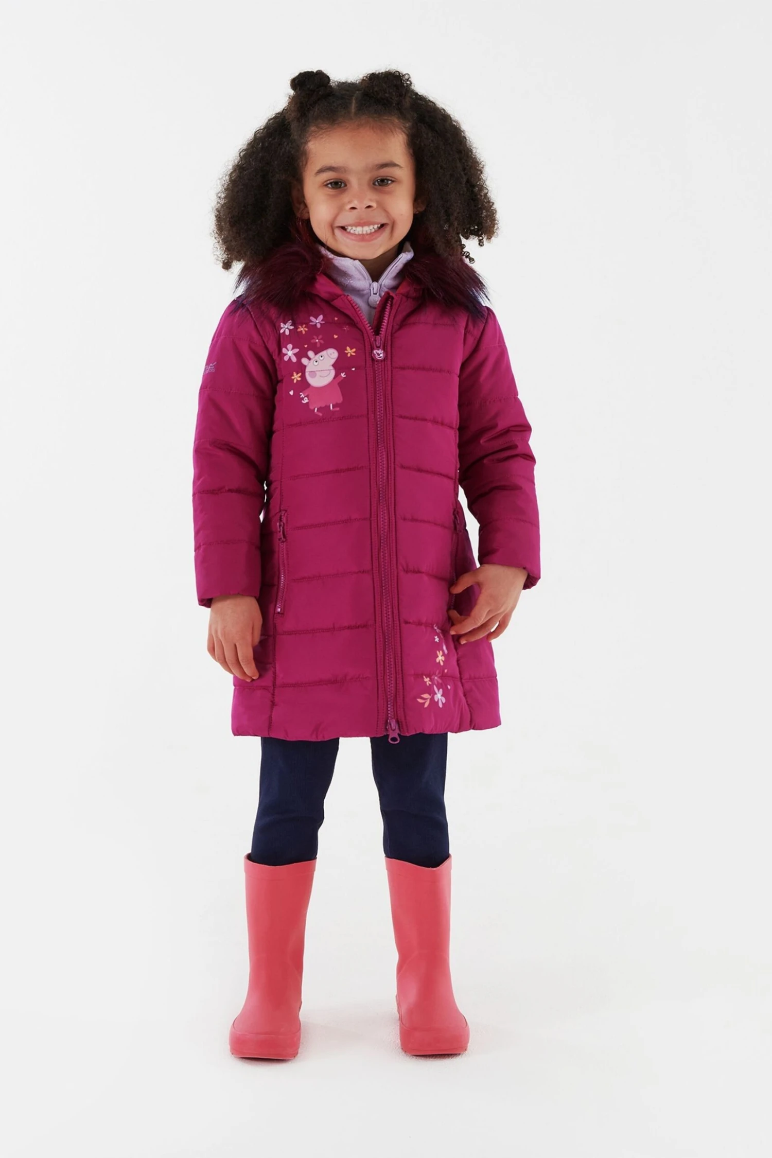 Regatta Girls Pink Peppa Pig Padded Jacket - Image 2