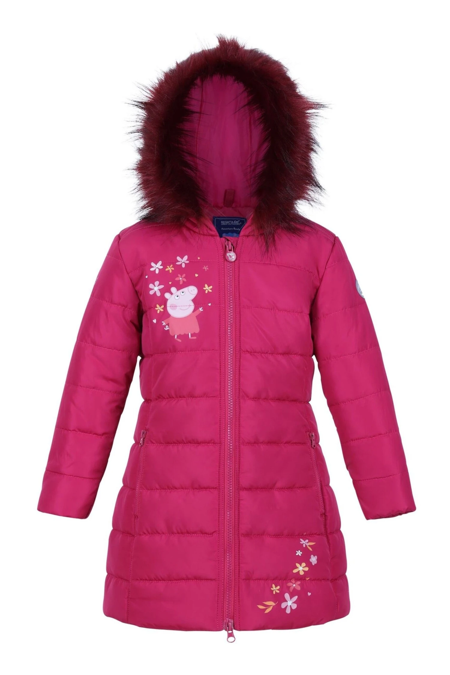 Regatta Girls Pink Peppa Pig Padded Jacket - Image 5