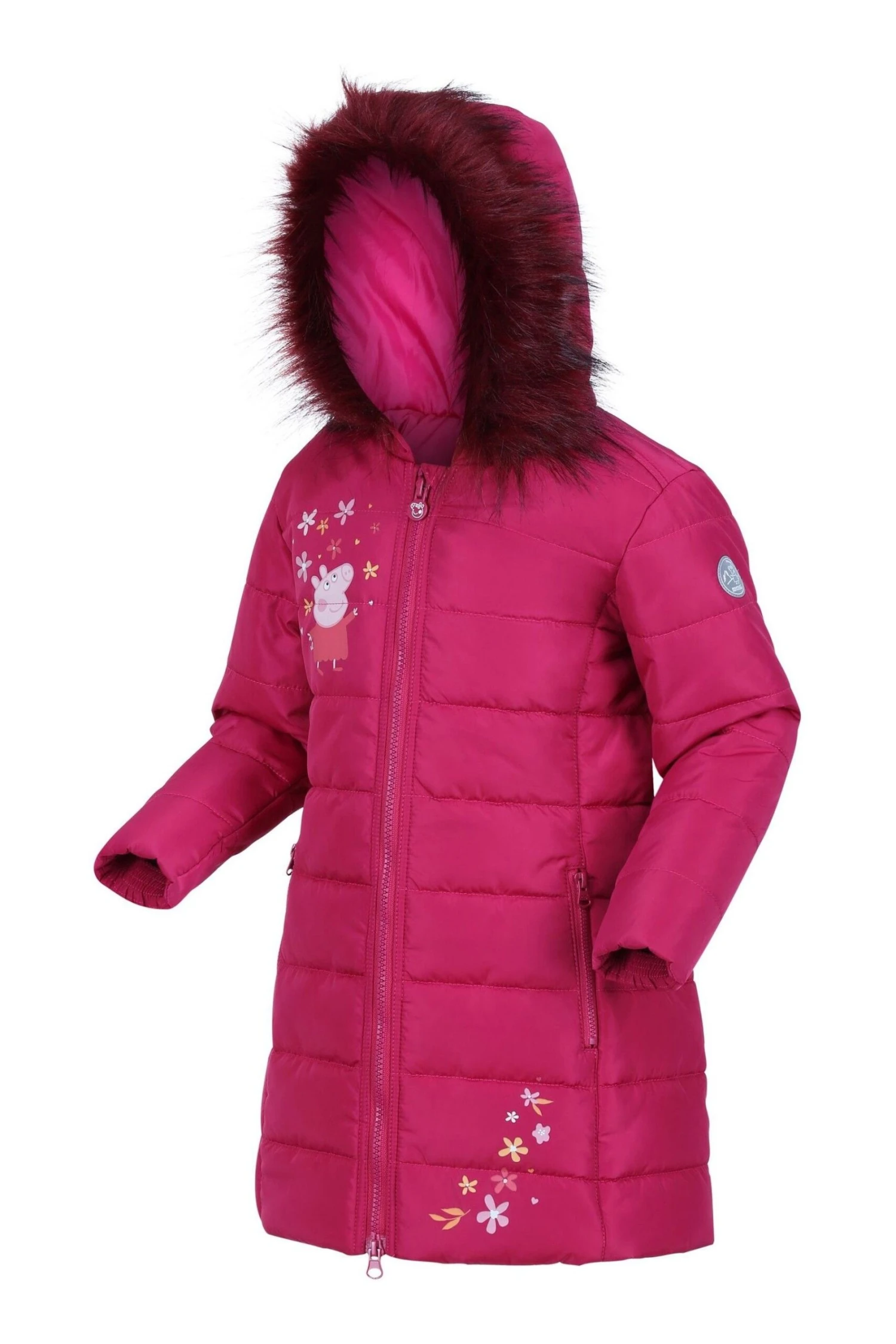Regatta Girls Pink Peppa Pig Padded Jacket - Image 7