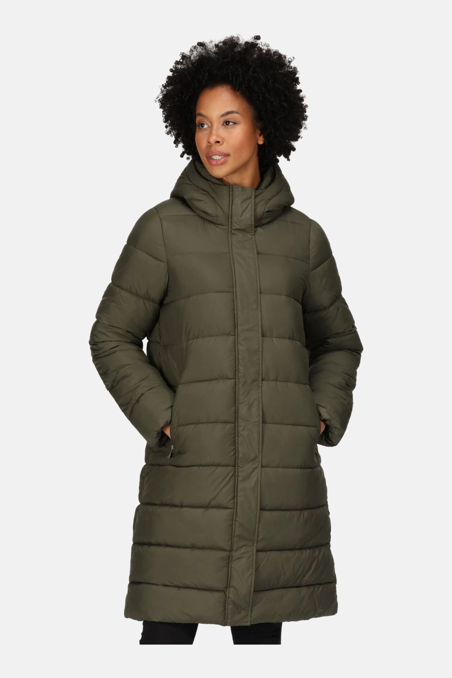 Regatta Green Bodie Longline Duvet Puffer Jacket - Image 2