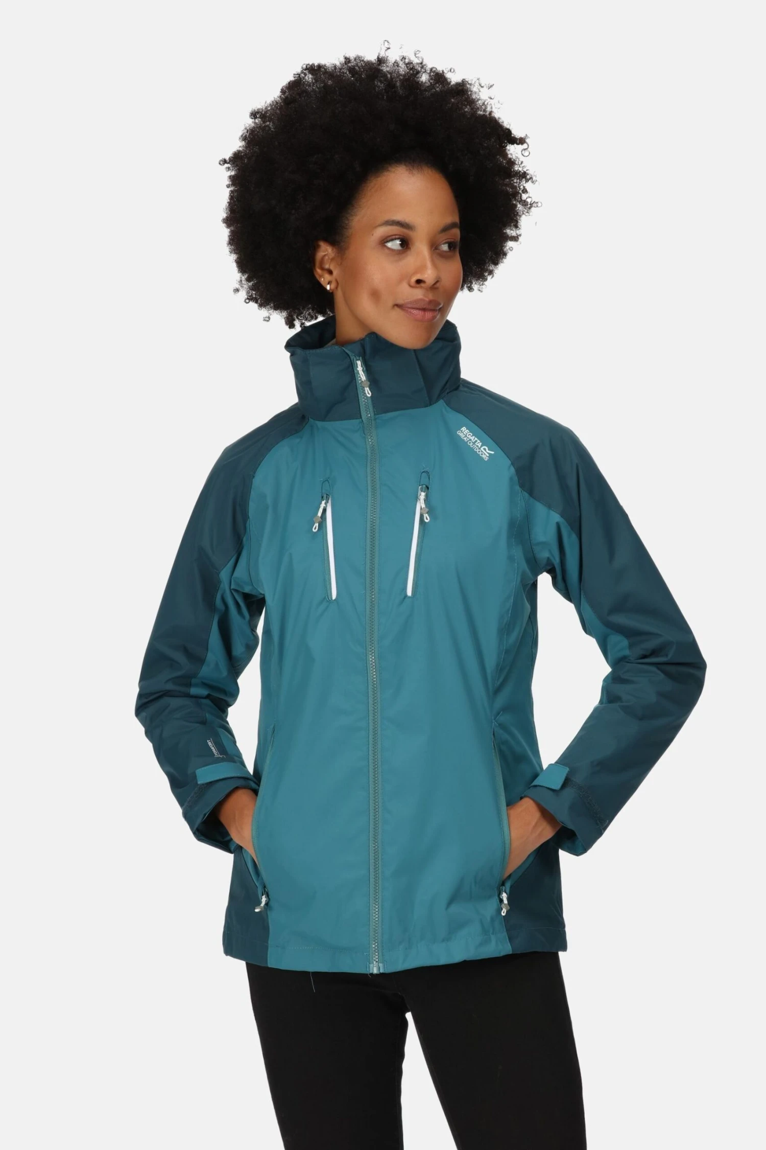 Regatta Womens Blue Calderdale IV Waterproof Jacket