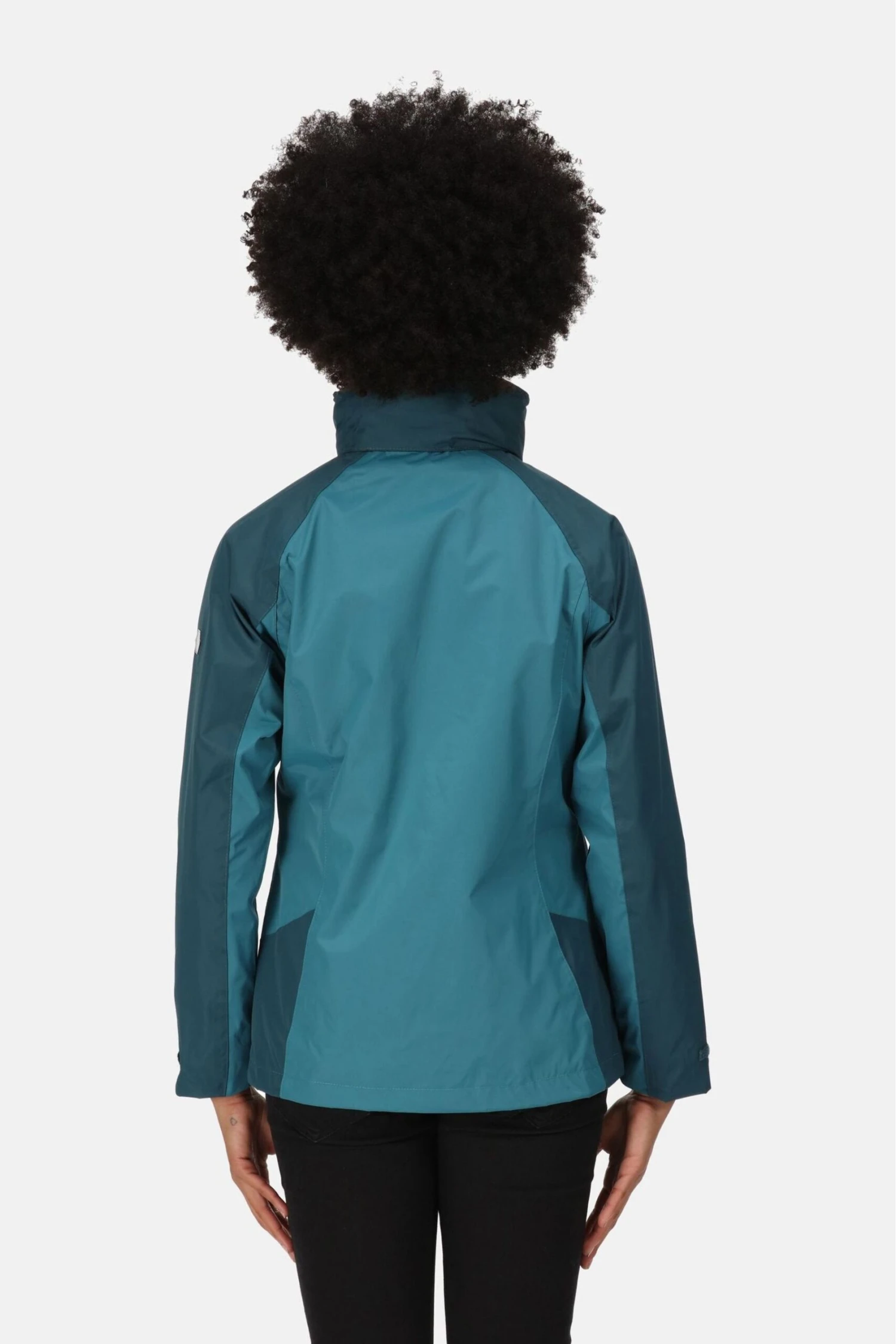 Regatta Womens Blue Calderdale IV Waterproof Jacket - Image 2