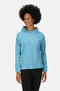 Regatta Womens Blue Montes Fleece Hoodie