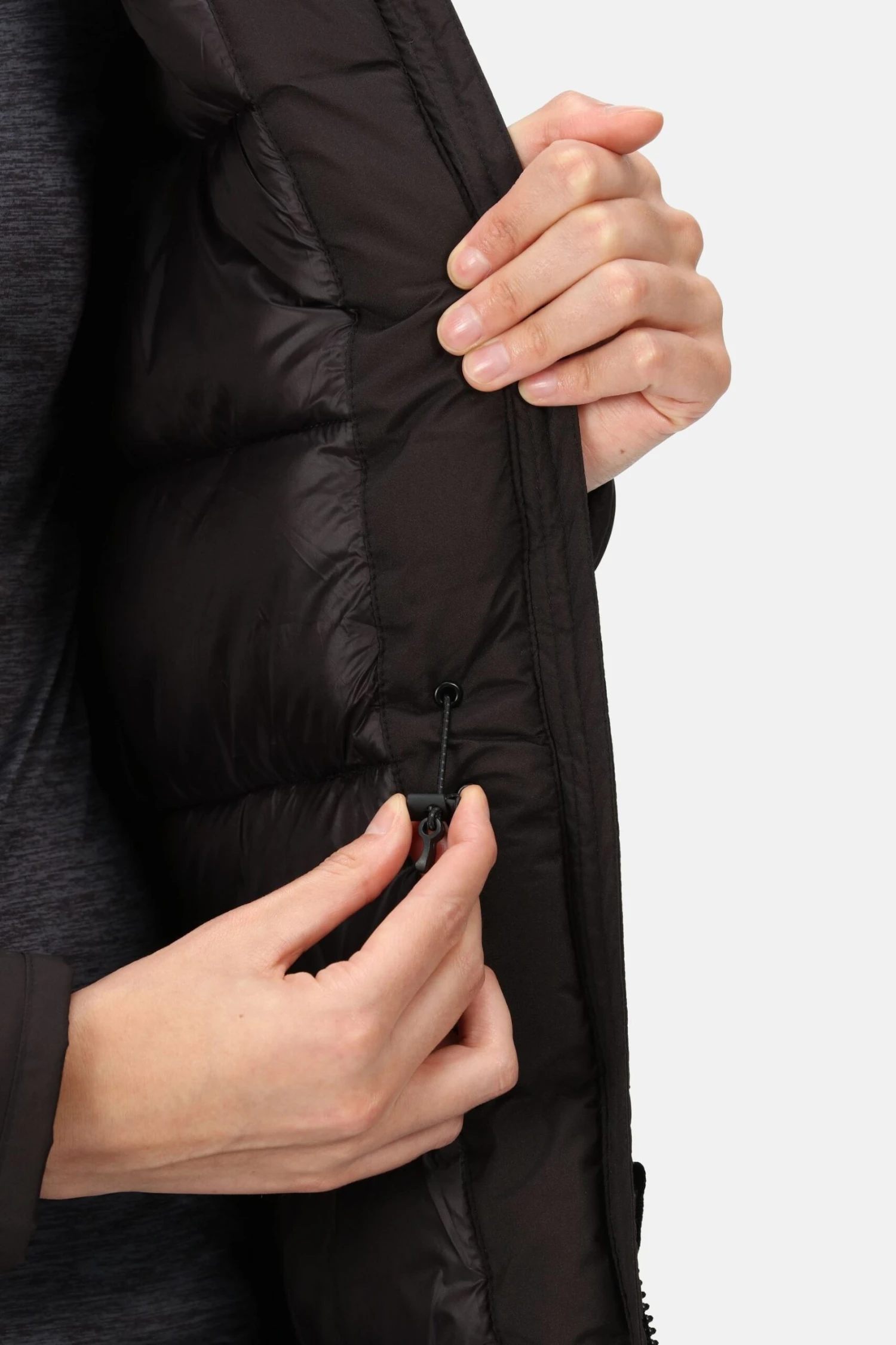 Regatta Womens Black Yewbank Ii Longline Waterproof Padded Jacket - Image 4