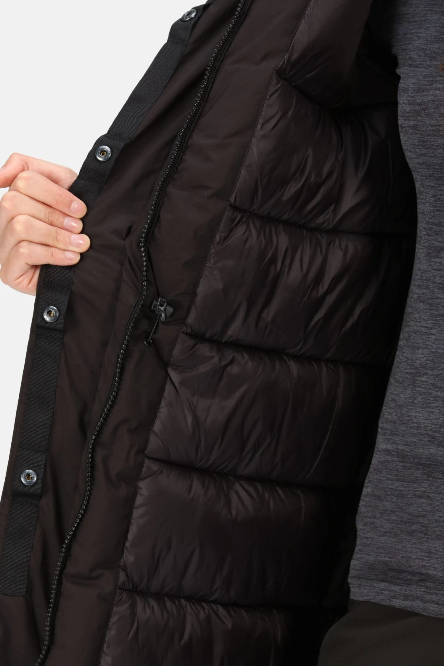 Regatta Womens Black Yewbank Ii Longline Waterproof Padded Jacket - Image 5