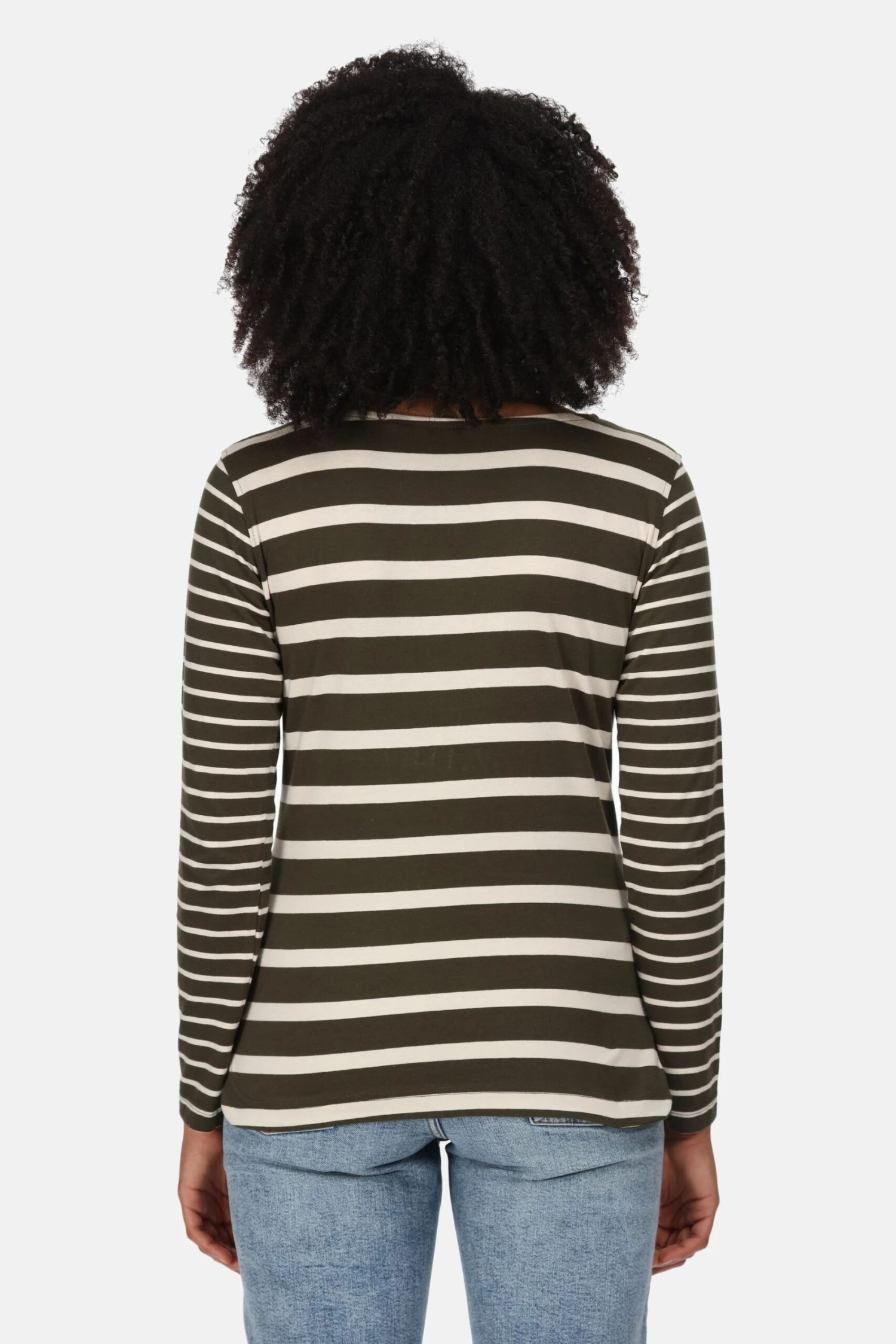Regatta Green Farida Long Sleeve Striped T-Shirt