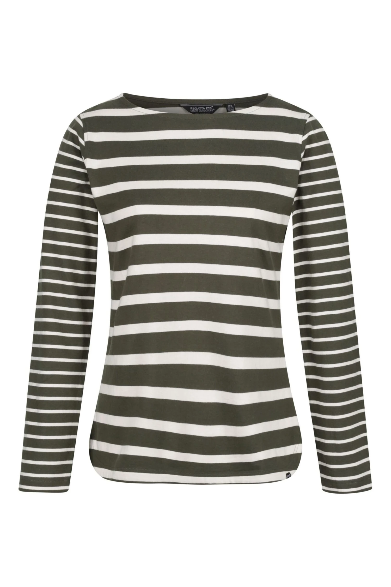 Regatta Green Farida Long Sleeve Striped T-Shirt - Image 3