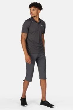Regatta Grey Maverick V Quick Dry Polo Shirt