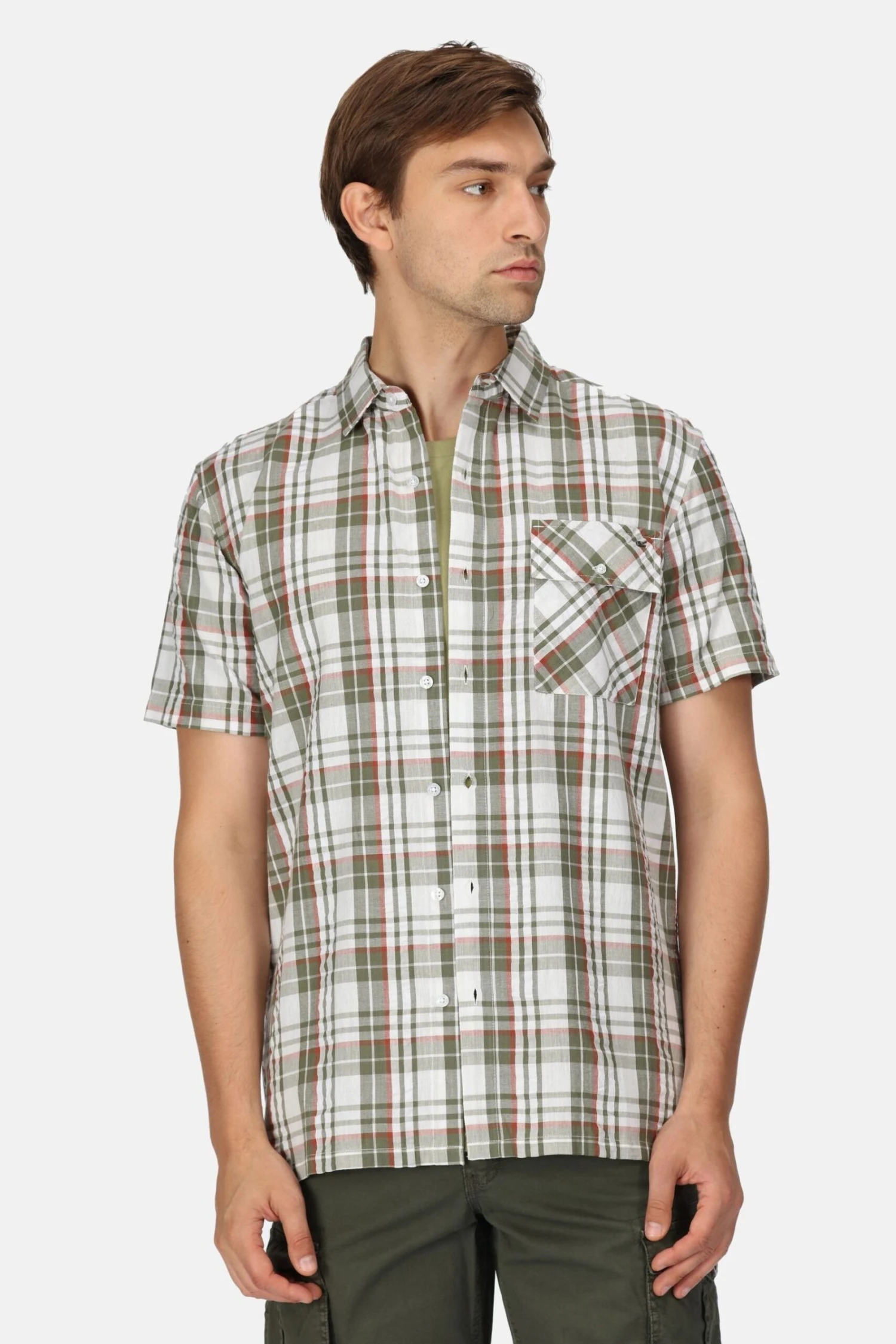 Regatta Deavin Short Sleeve Green Shirt