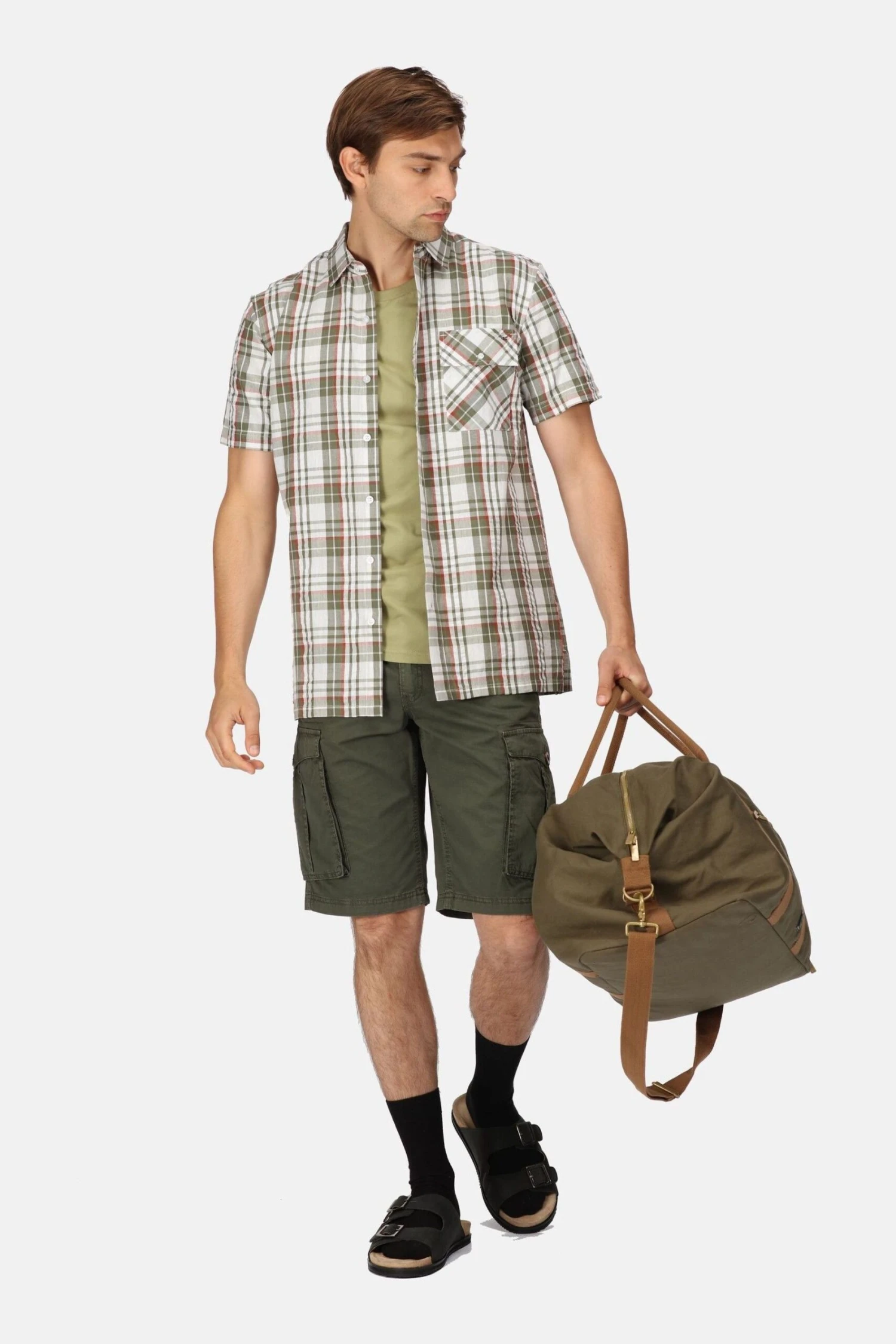 Regatta Deavin Short Sleeve Green Shirt - Image 4