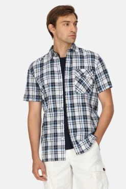 Regatta Blue Deavin Short Sleeve Shirt