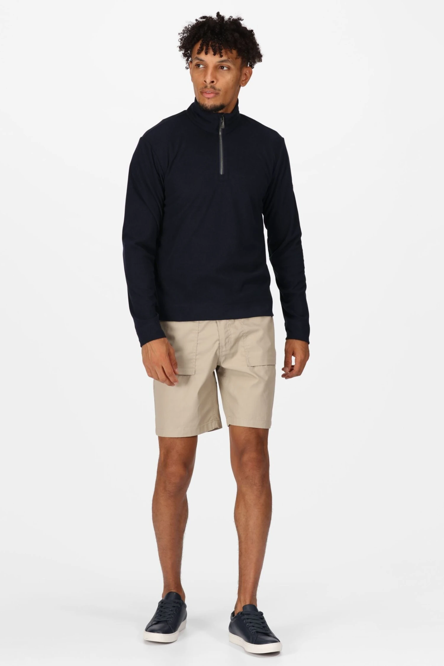 Regatta Blue Shorebay Zip Neck Fleece - Image 3
