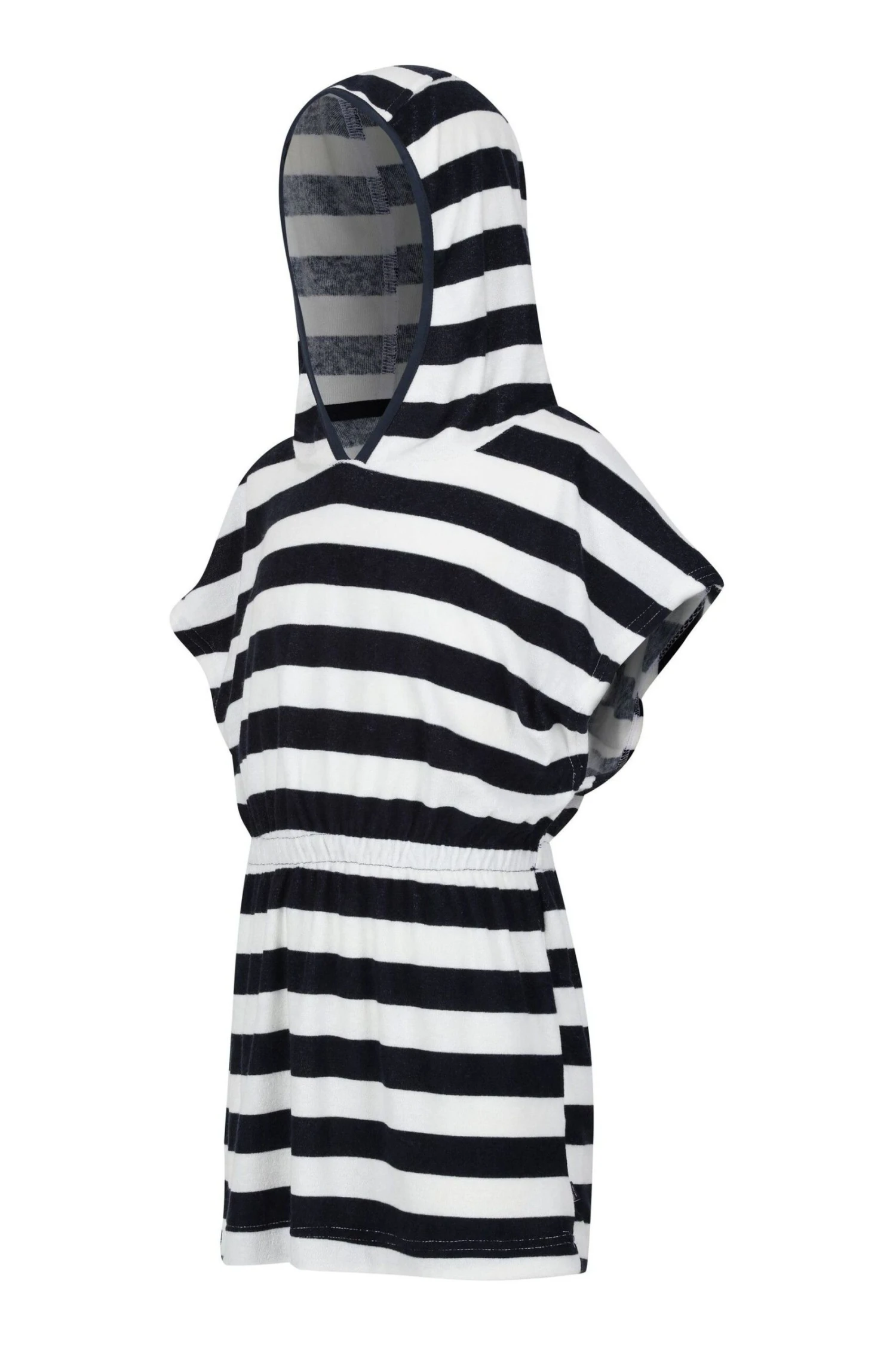 Regatta Bernessa White/Black Stripey Towelling Dress - Image 5