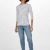 Regatta Bayla 3/4 Sleeve Striped White T-Shirt