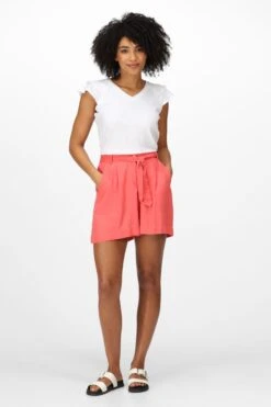 Regatta Ferra White Frill Sleeve T-Shirt