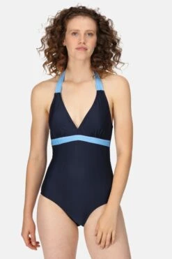 Regatta Blue Flavia Halterneck Swimming Costume
