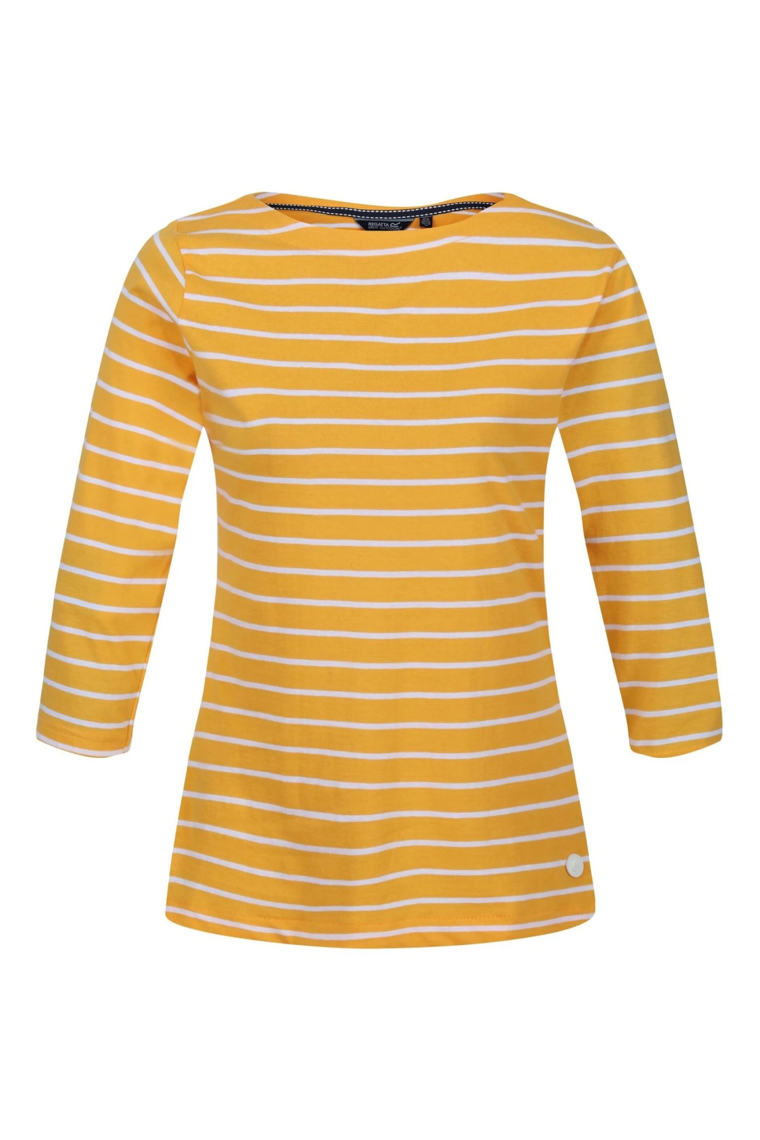 Regatta Yellow Bayla 3/4 Sleeve Striped T-Shirt - Image 5