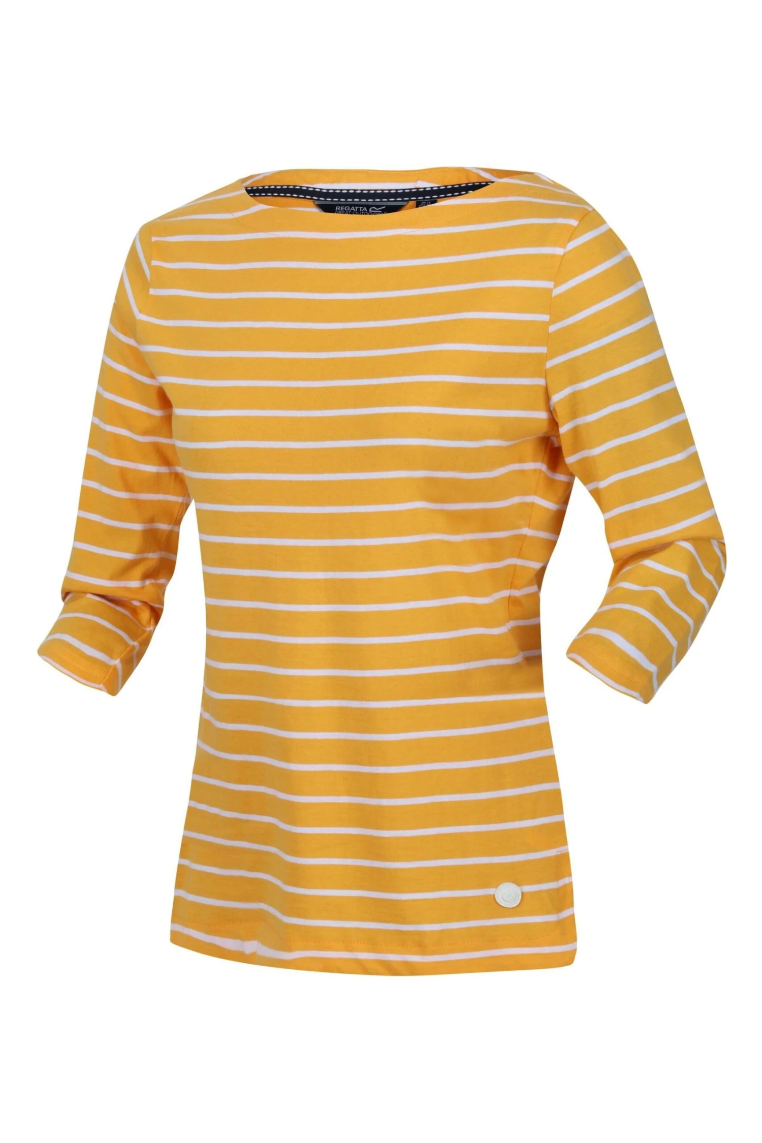 Regatta Yellow Bayla 3/4 Sleeve Striped T-Shirt - Image 7