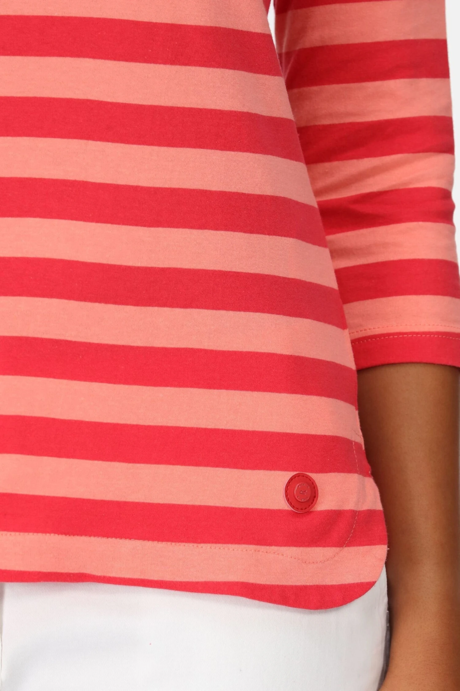 Regatta Pink Bayla 3/4 Sleeve Striped T-Shirt - Image 4