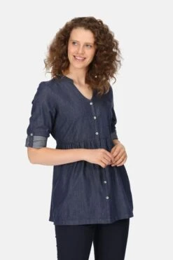 Regatta Blue Nemora Denim Look Blouse