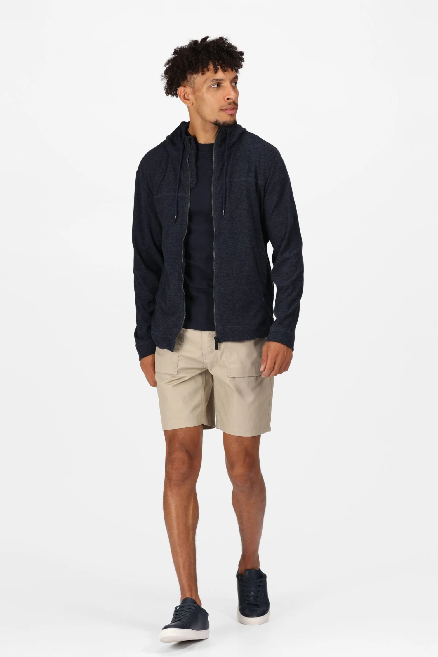 Regatta Blue Shorebay Full Zip Hooded Fleece