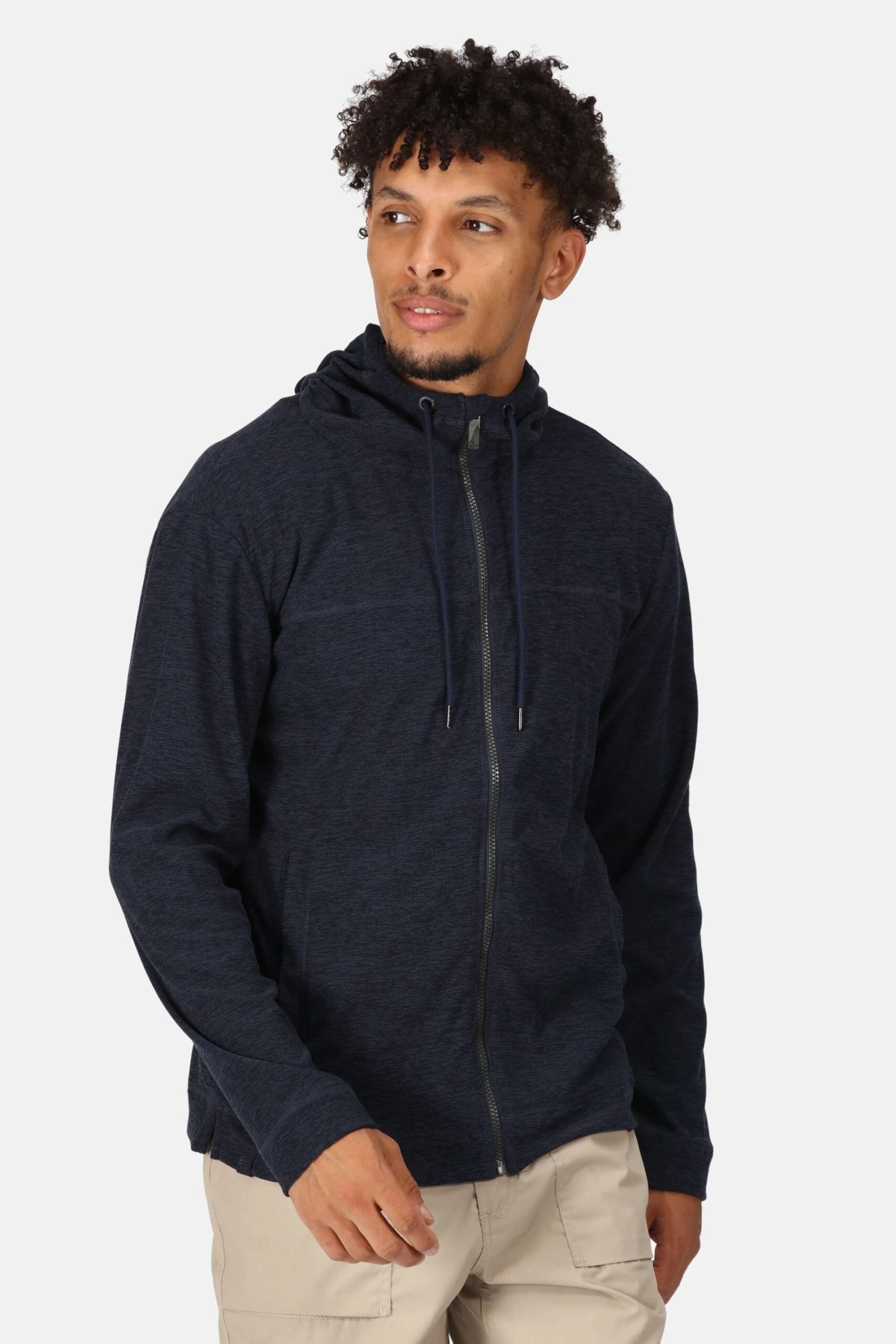 Regatta Blue Shorebay Full Zip Hooded Fleece - Image 3