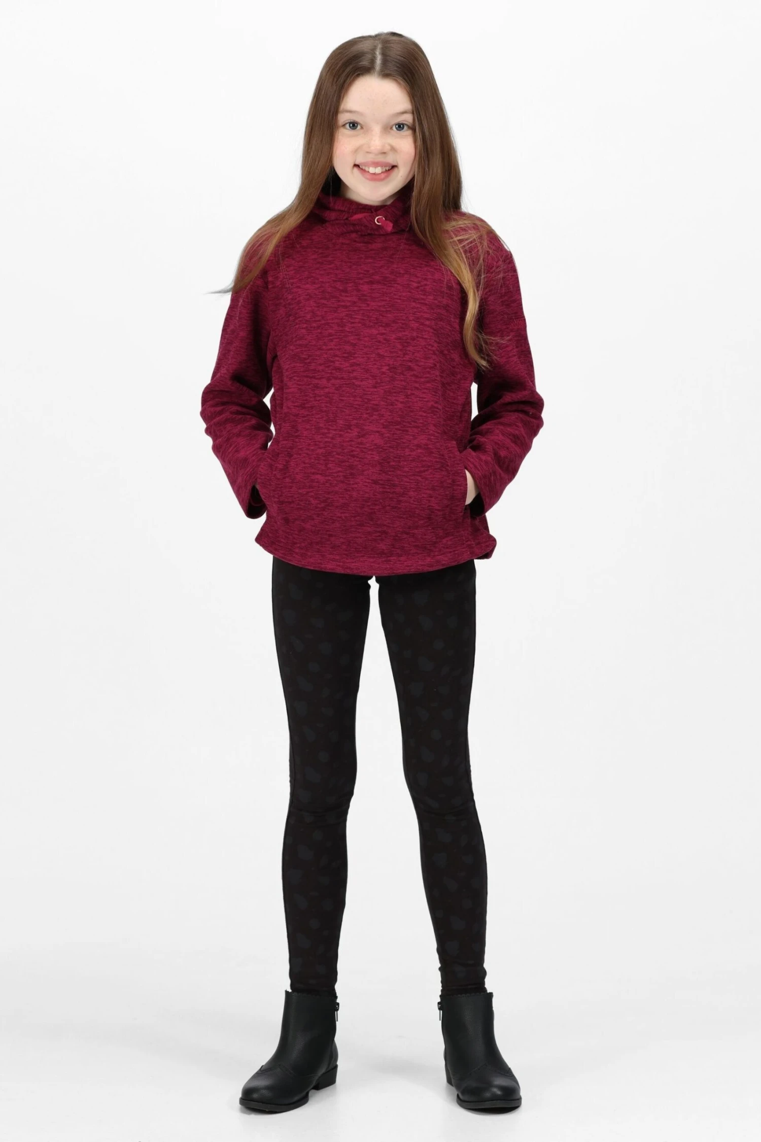 Regatta Pink Kacie Hooded Drawcord Fleece - Image 3