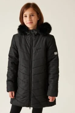 Regatta Fabrizia Insulated Longline Black Jacket
