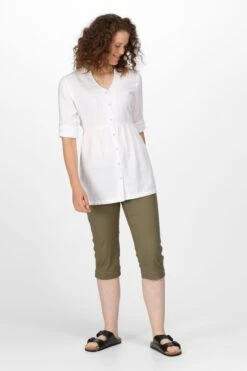 Regatta Nemora White Long Sleeve Blouse