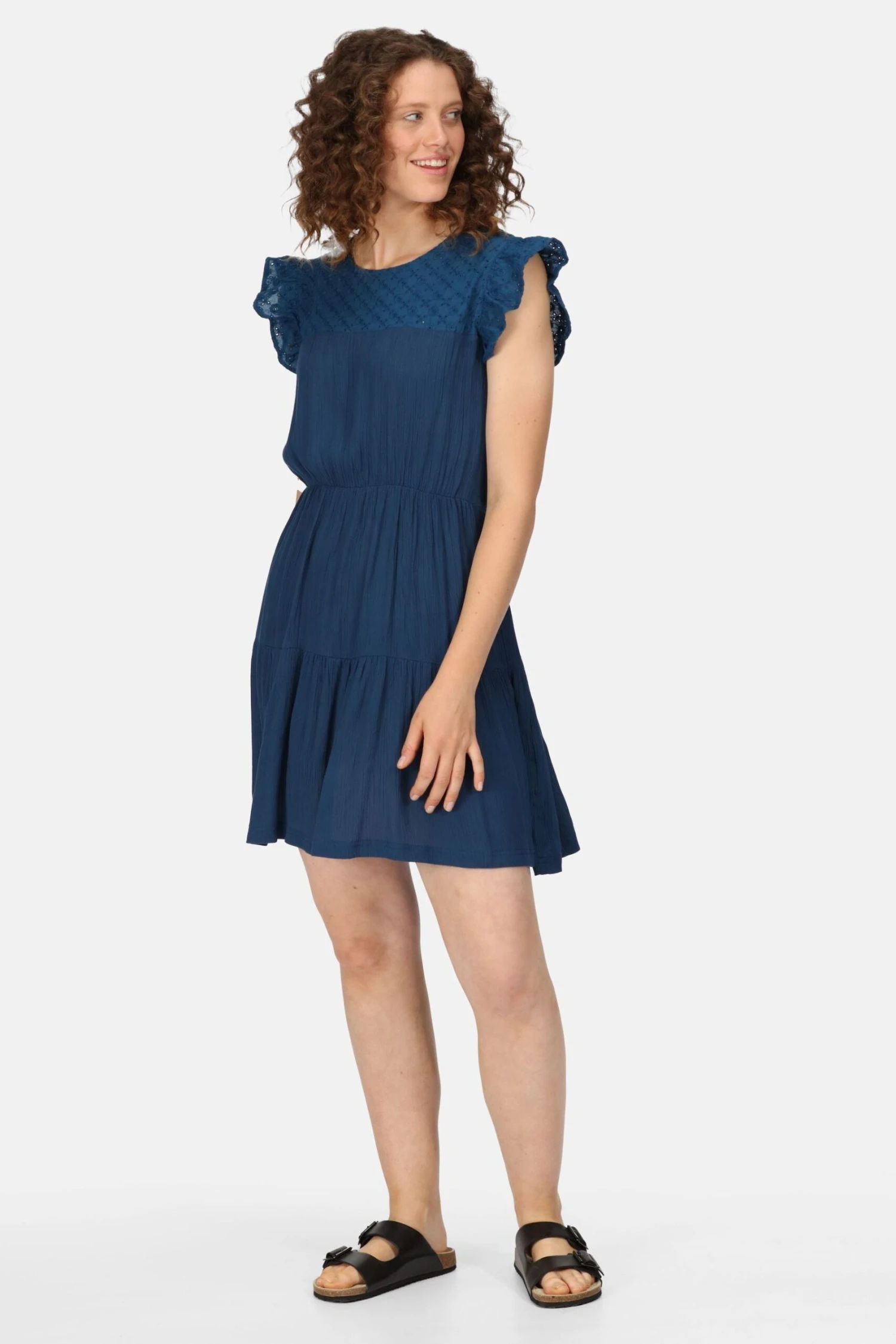 Regatta Blue Rafaelina Belted Dress