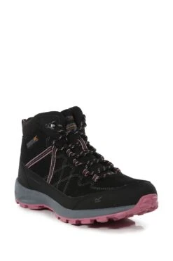 Regatta Samaris Black Lite Mid Walking Boots