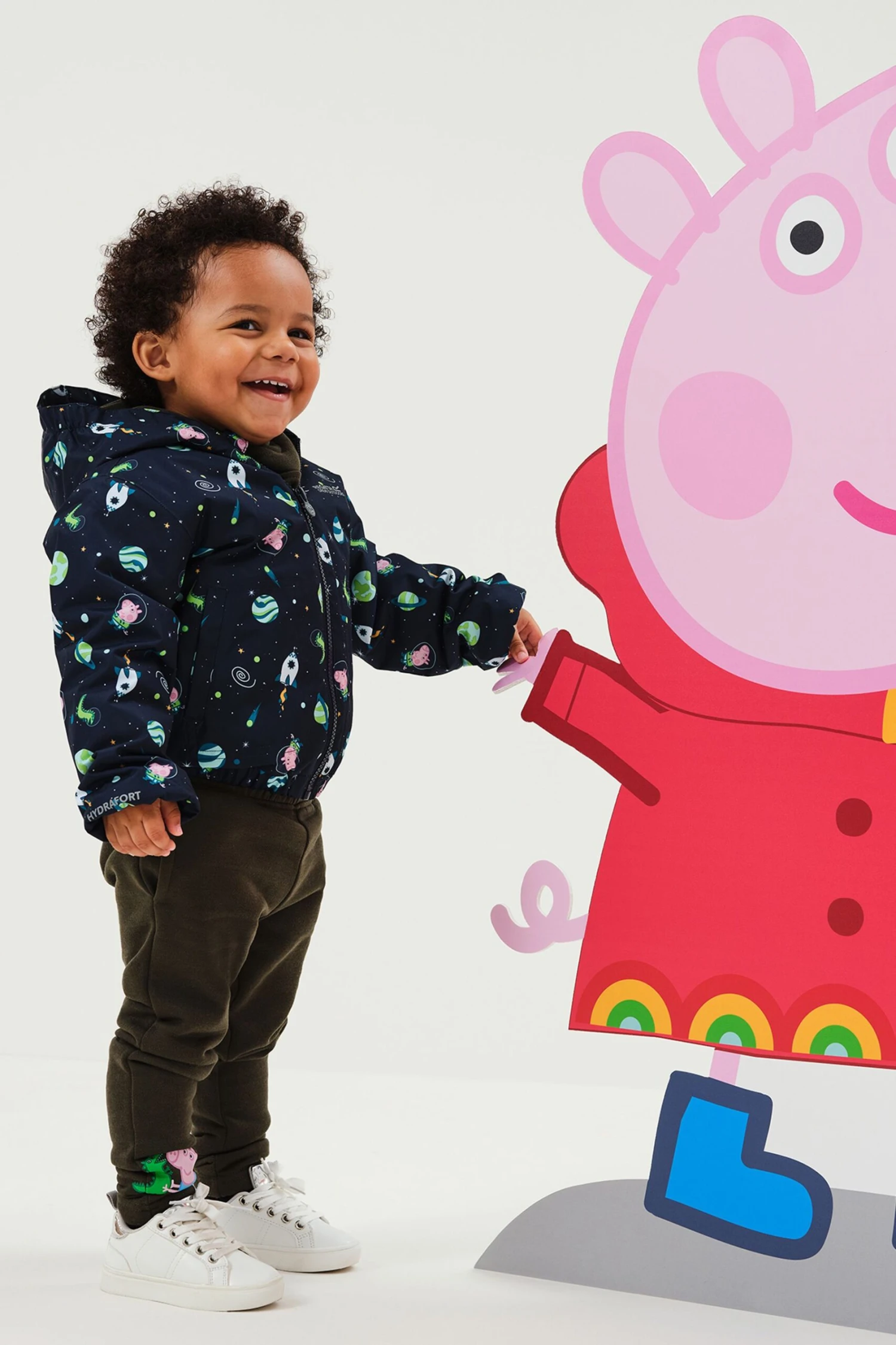Regatta Blue Peppa Pig Muddy Puddle Waterproof Jacket - Image 2