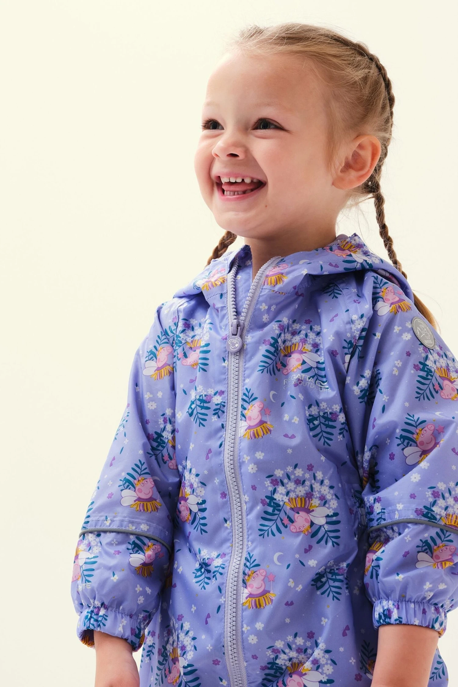 Regatta Purple Peppa Pig Waterproof Pobble Suit - Image 3