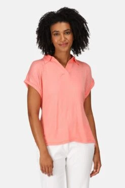 Regatta Pink Lupine Collard T-Shirt