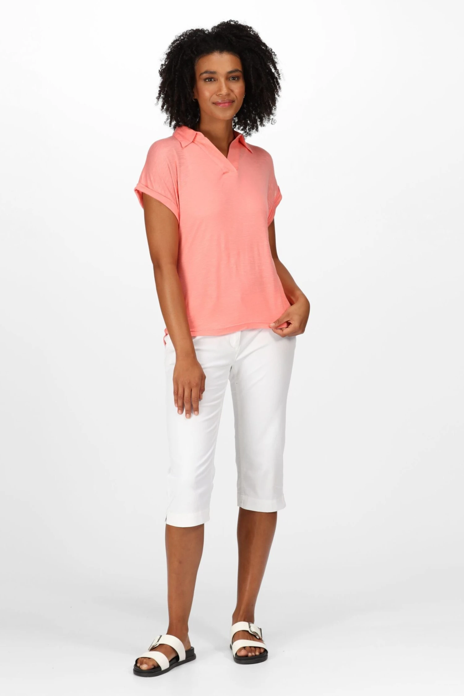 Regatta Pink Lupine Collard T-Shirt - Image 3