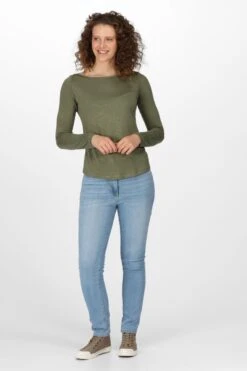 Regatta Green Lakeisha Long Sleeve T-Shirt