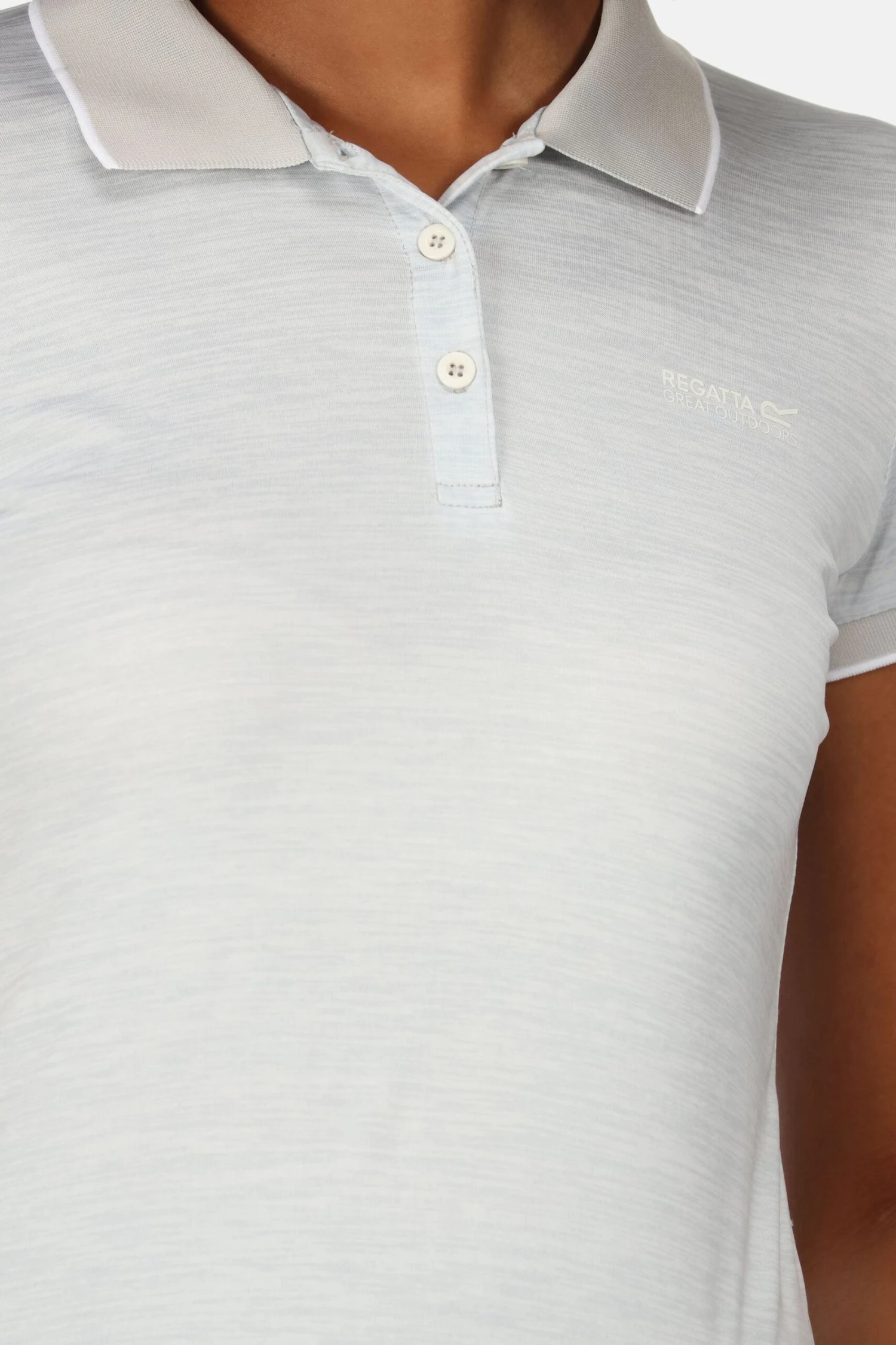Regatta Reme White Polo Shirt - Image 4