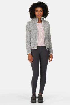 Regatta Womens Grey Newhill Full Zip Hooded Fleece