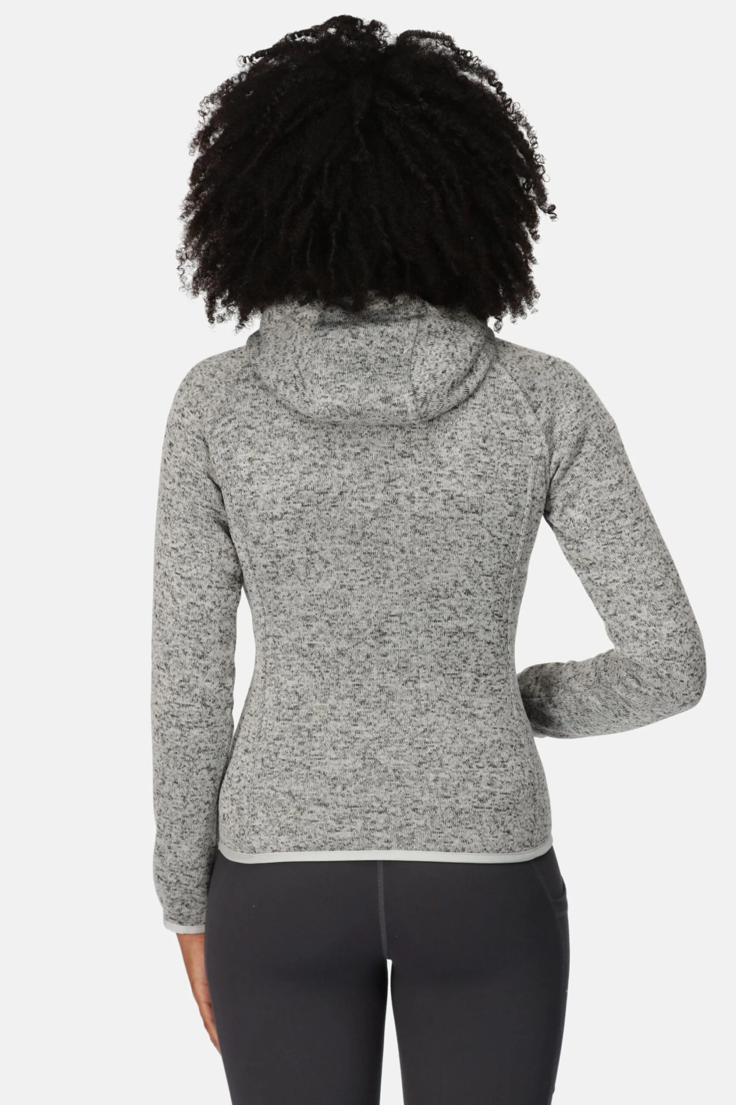 Regatta Womens Grey Newhill Full Zip Hooded Fleece - Image 2