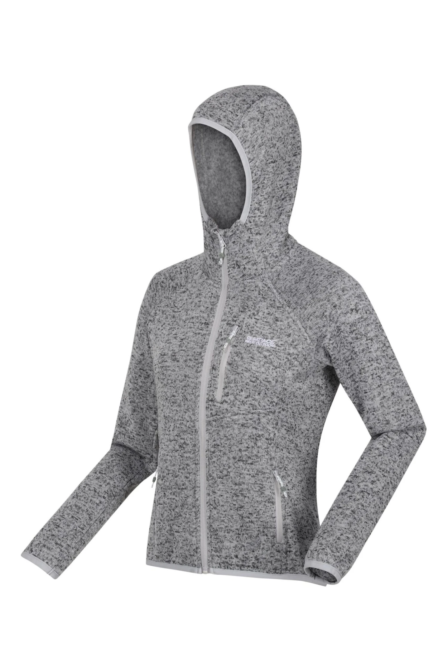 Regatta Womens Grey Newhill Full Zip Hooded Fleece - Image 7