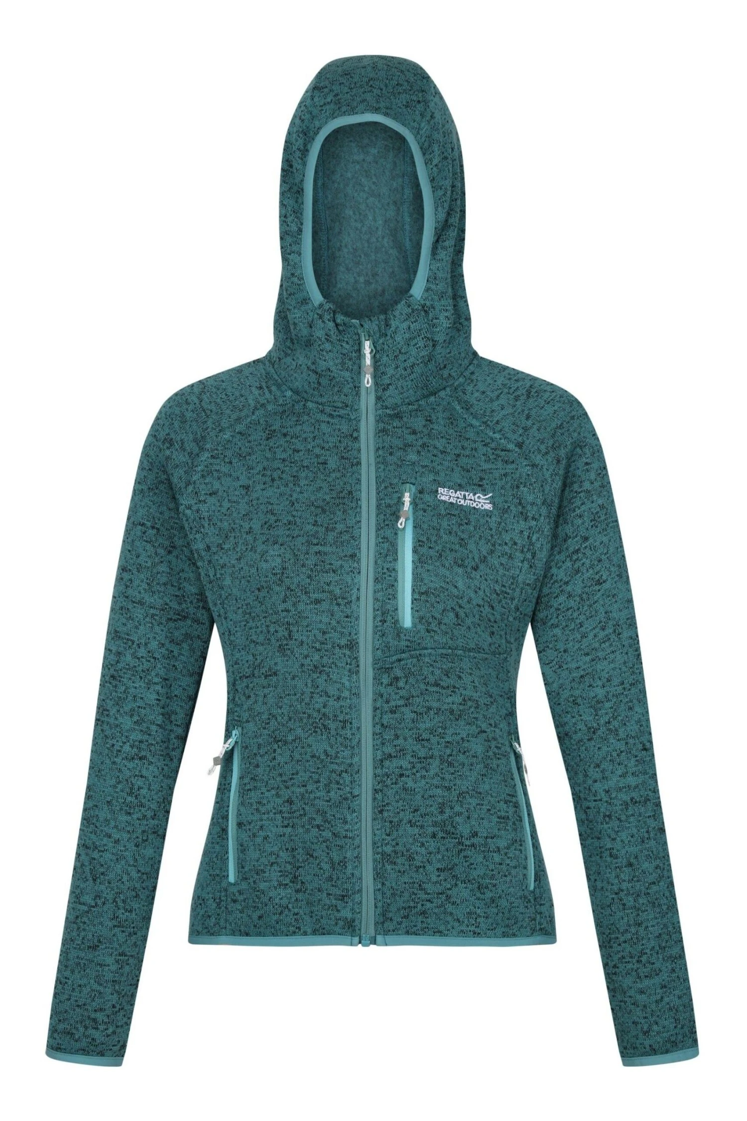 Regatta Womens Blue Newhill Full Zip Hooded Fleece - Image 5