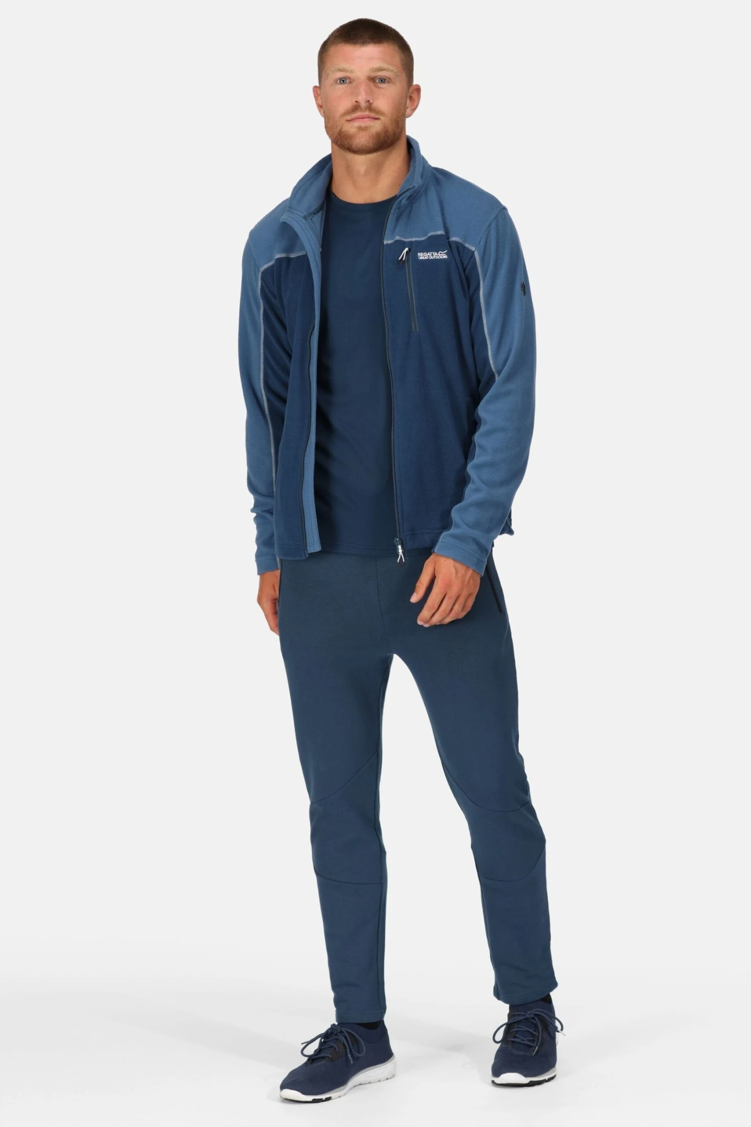 Regatta Blue Fellard Lightweight Full Zip Fleece