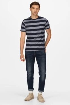 Regatta Blue Ryeden Striped T-Shirt