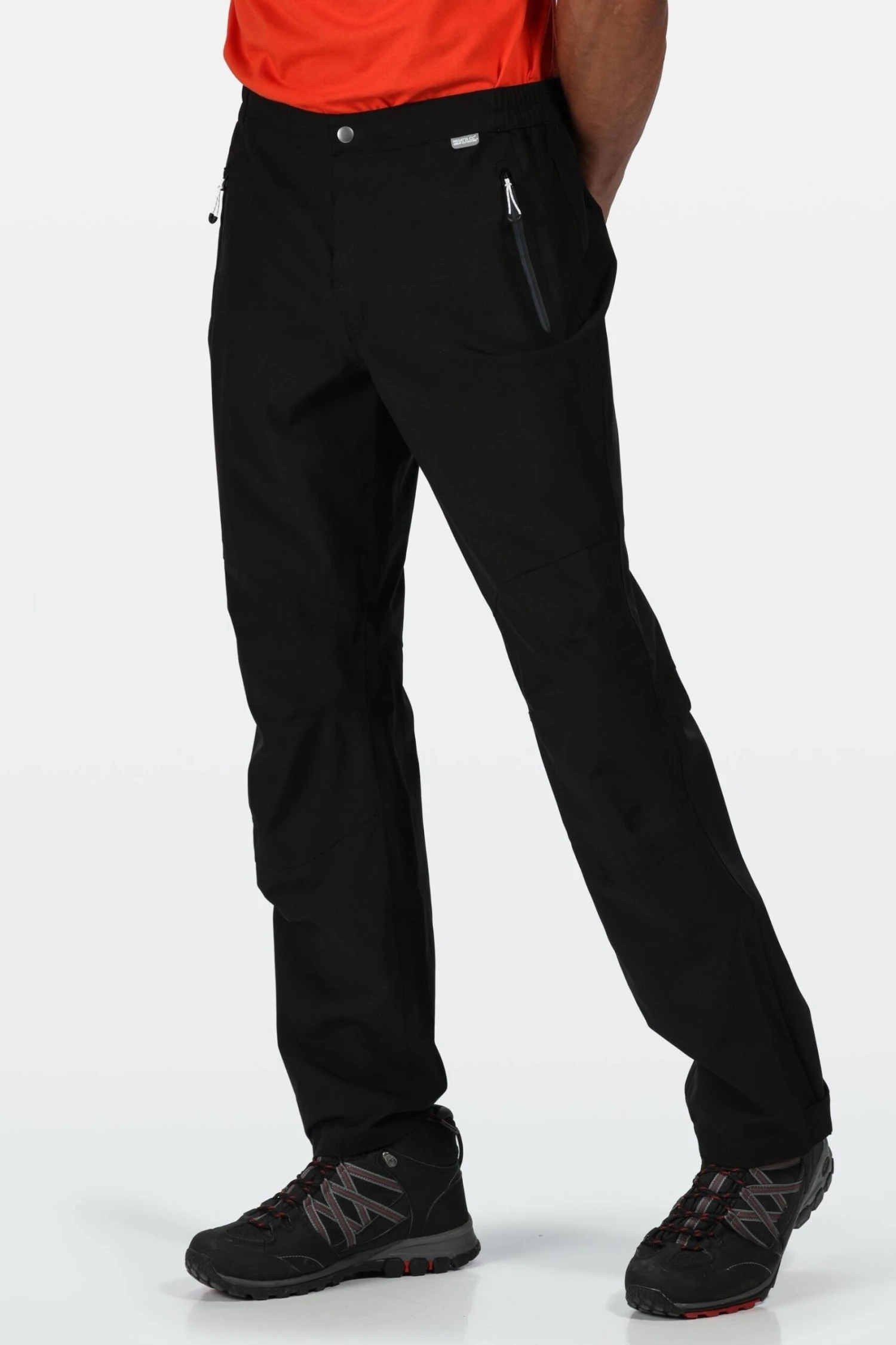 Regatta Black Highton Stretch Waterproof Overtrousers