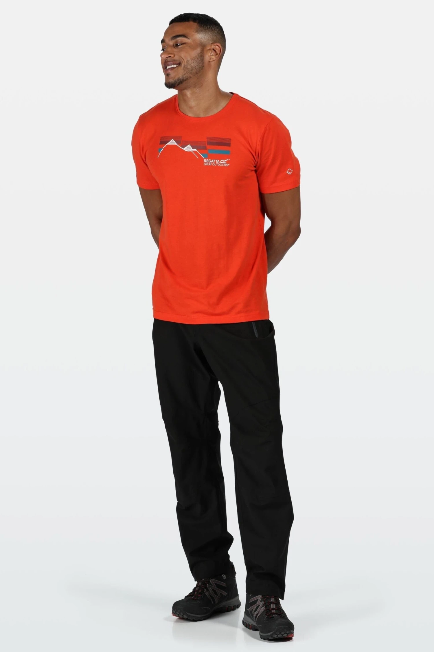 Regatta Black Highton Stretch Waterproof Overtrousers - Image 3