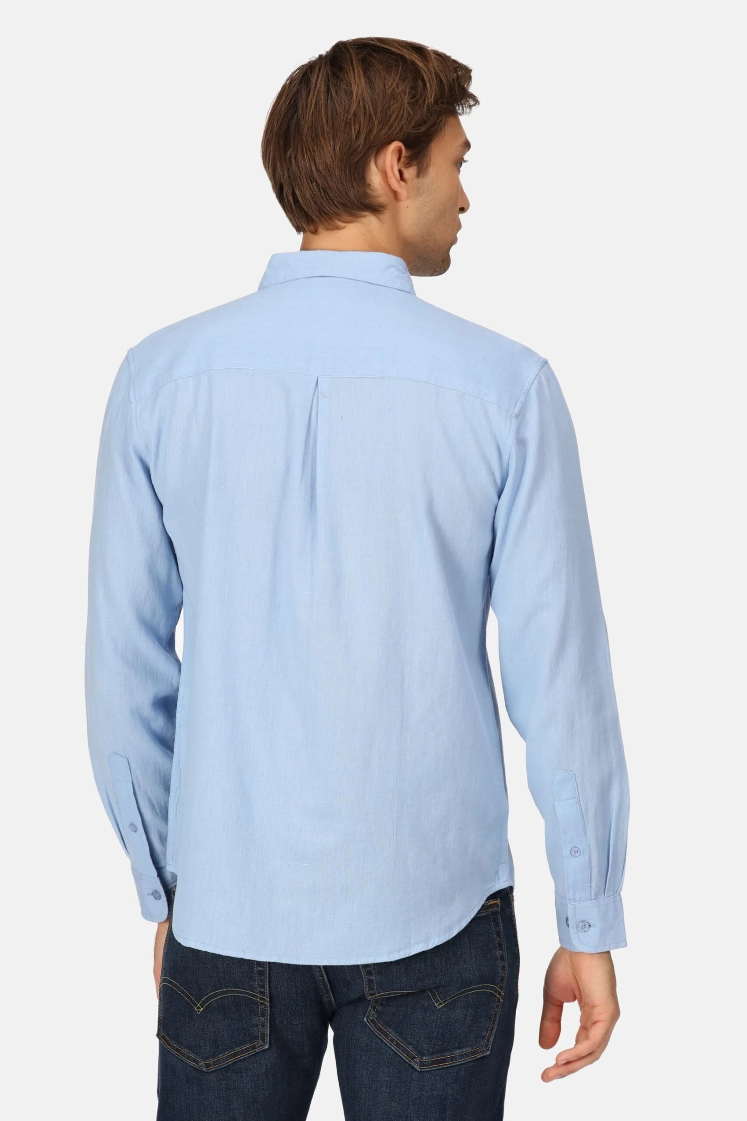 Regatta Blue Brycen Long Sleeve Shirt - Image 2
