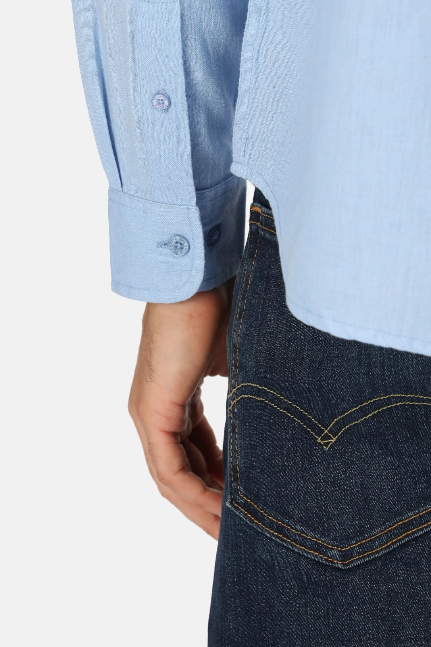 Regatta Blue Brycen Long Sleeve Shirt - Image 4