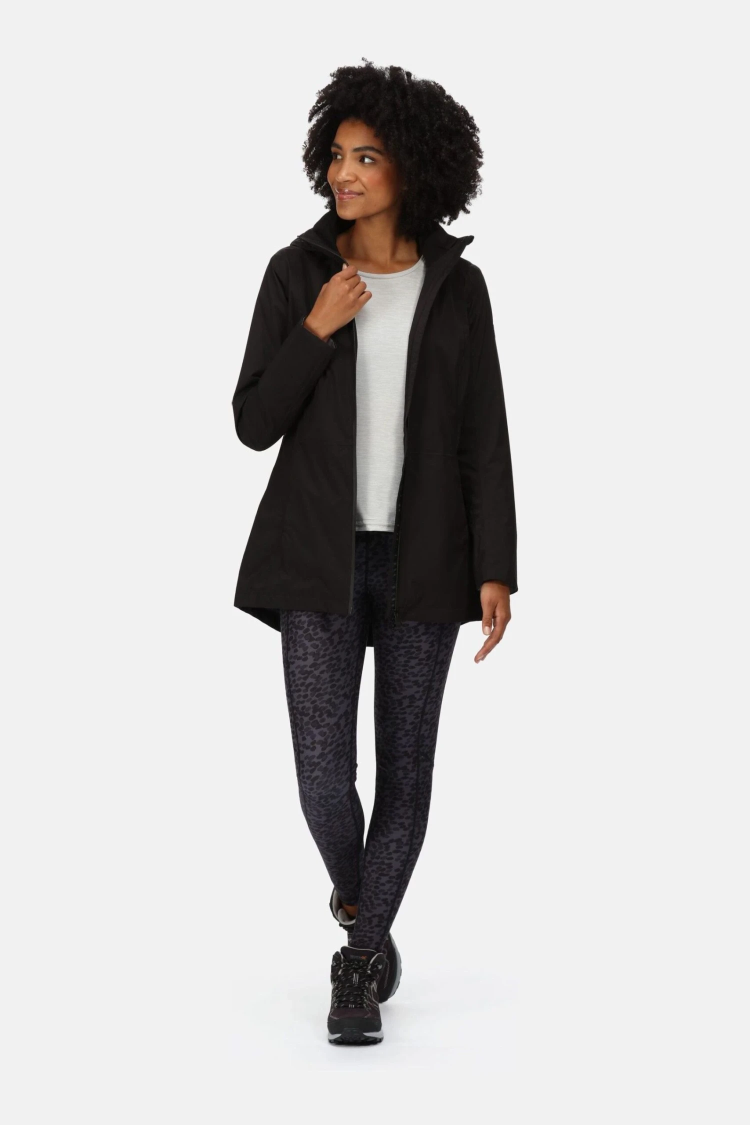 Regatta Womens Pulton II Black Waterproof Jacket - Image 3