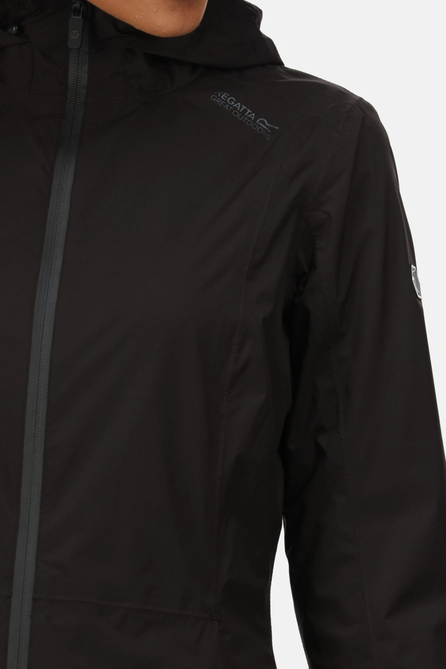 Regatta Womens Pulton II Black Waterproof Jacket - Image 5