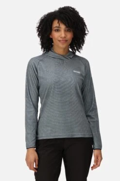 Regatta Womens Blue Montes Fleeced Hoodie